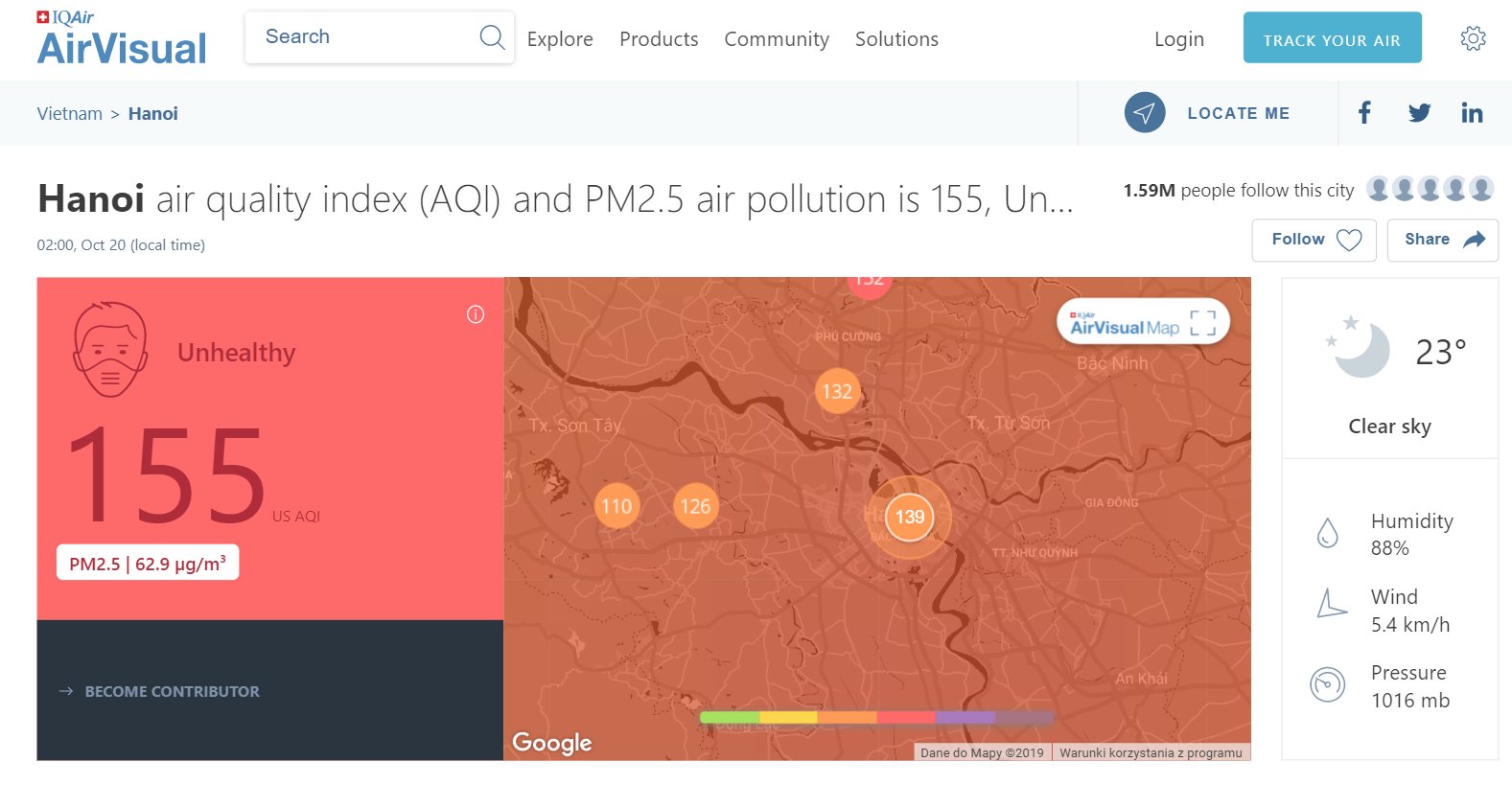 Smog w Hanoi? Niemożliwe