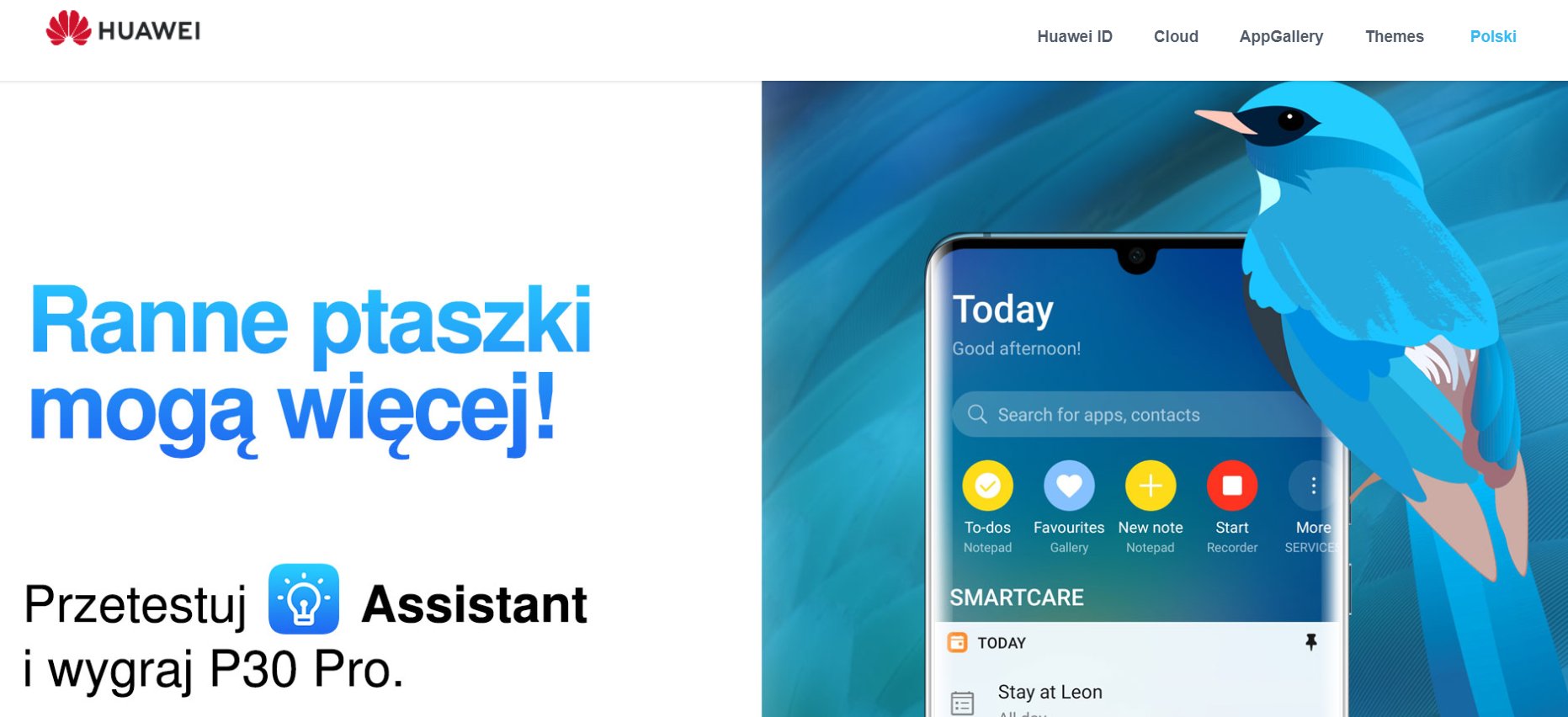 Huawei Assistant działa już w Polsce