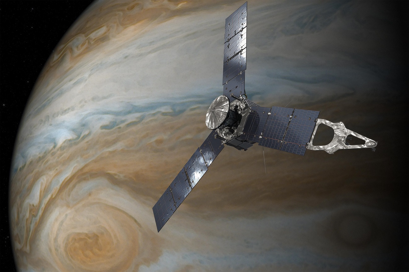 Zobaczcie wideo od NASA ukazujące przelot sondy Juno wokół Jowisza i Ganimedesa