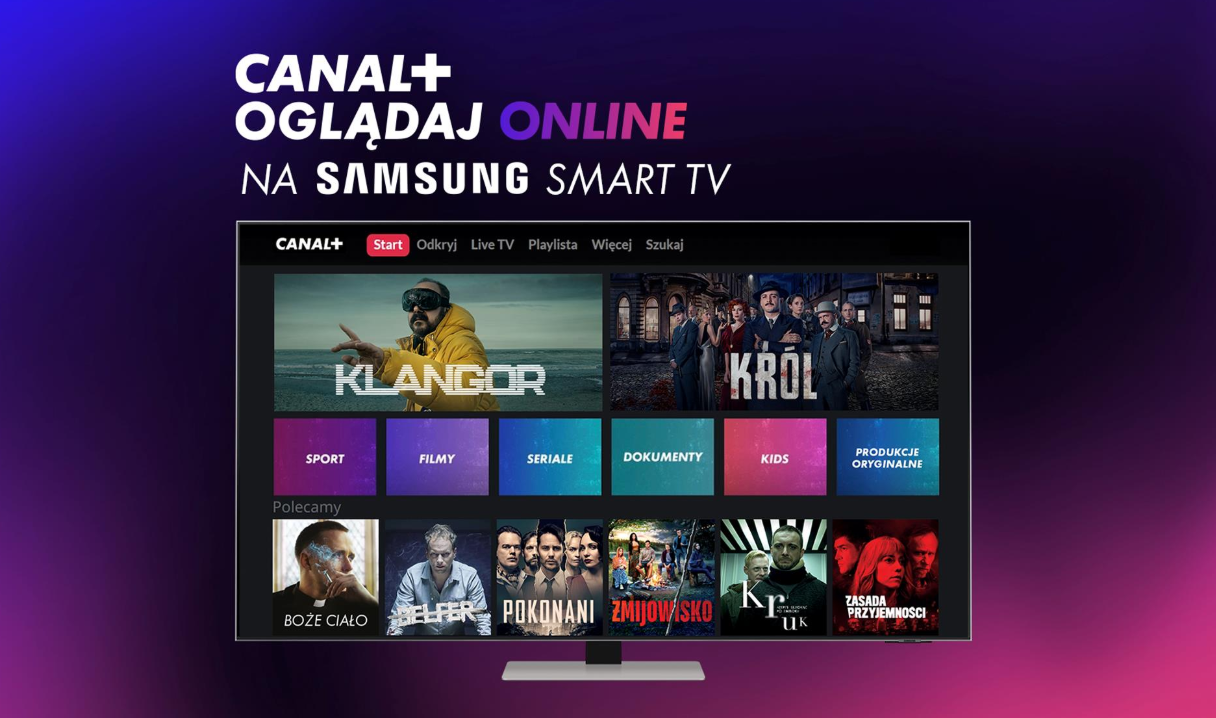 Na telewizorach Samsung Smart TV skorzystamy już z serwisu CANAL+ online