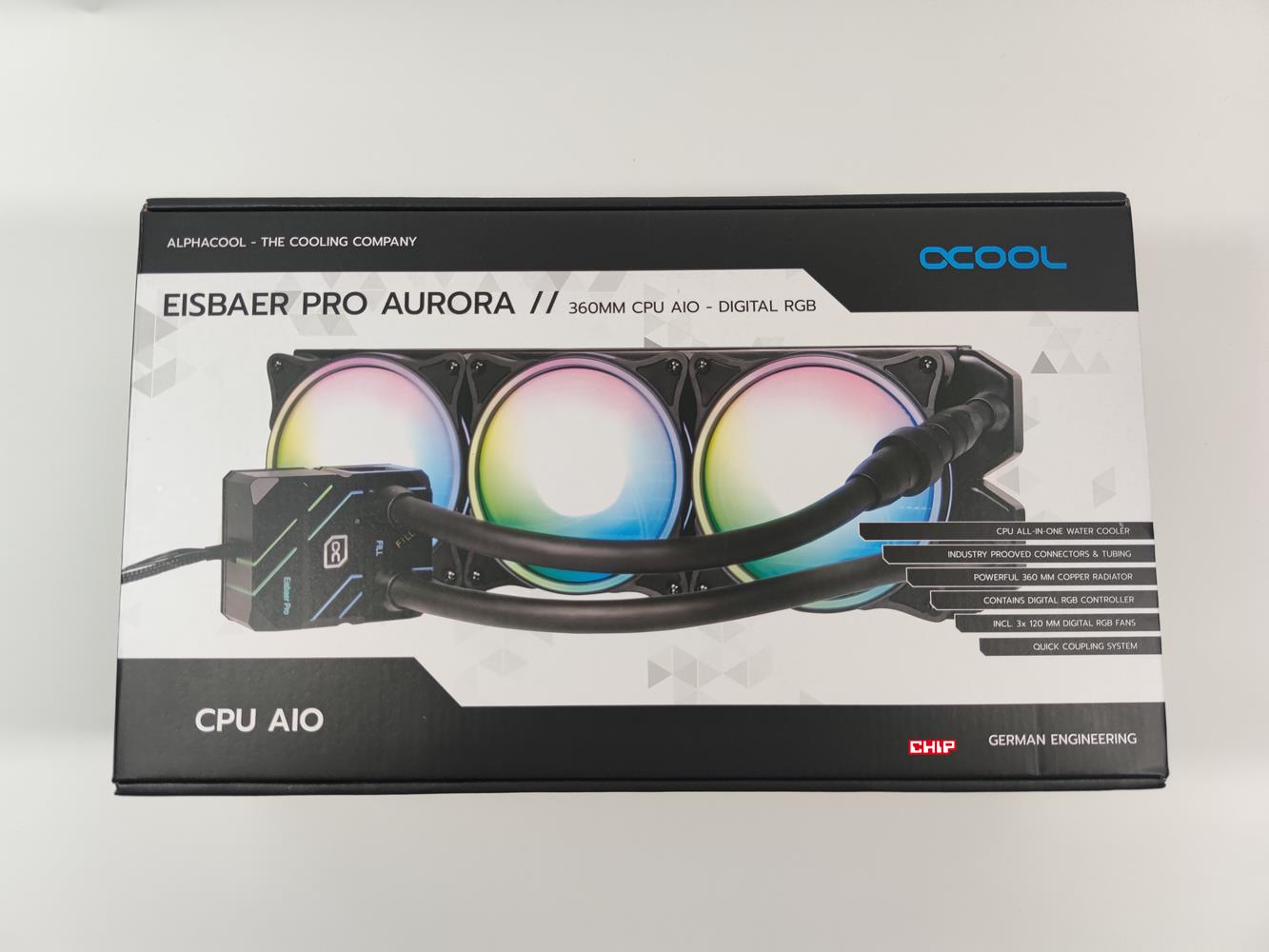 test Alphacool Eisbaer Pro Aurora 360, recenzja Alphacool Eisbaer Pro Aurora 360, opinia Alphacool Eisbaer Pro Aurora 360