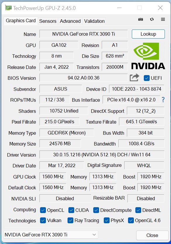 test Asus GeForce RTX 3090 Ti TUF Gaming OC, recenzja Asus GeForce RTX 3090 Ti TUF Gaming OC, opinia Asus GeForce RTX 3090 Ti TUF Gaming OC