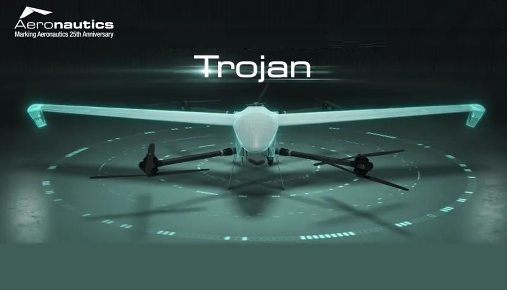Aeronautics pokazało hybrydowego Trojan klasy UHP, rewolucyjny dron wojskowy, Trojan klasy UHP, dron Trojan klasy UHP, dron Trojan