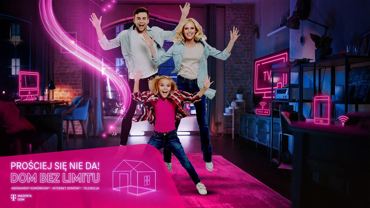 T-Mobile startuje z nową ofertą. Magenta Dom to nielimitowany abonament komórkowy, internet światłowodowy i telewizja