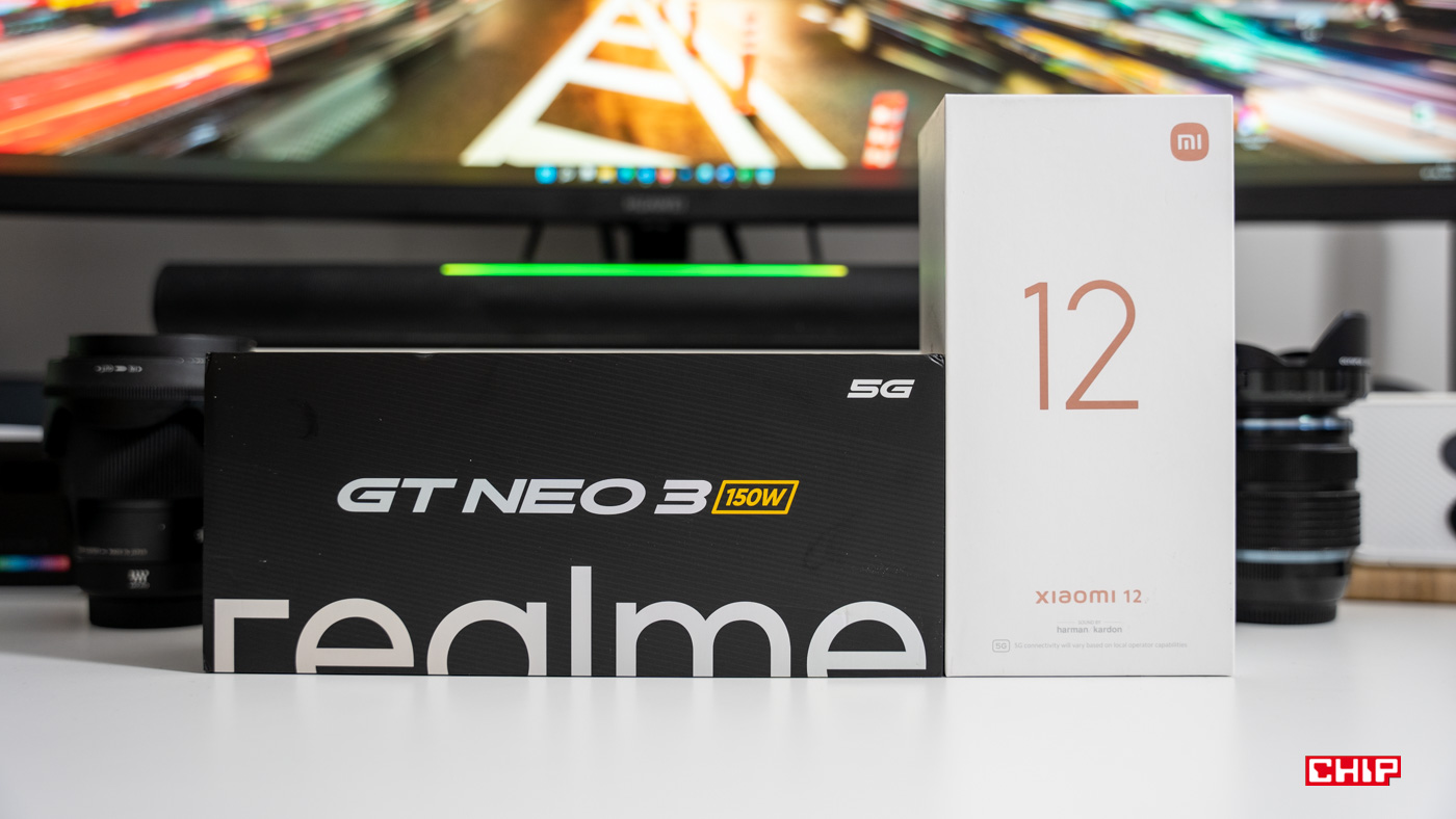realme GT NEO 3 150W vs Xiaomi 12