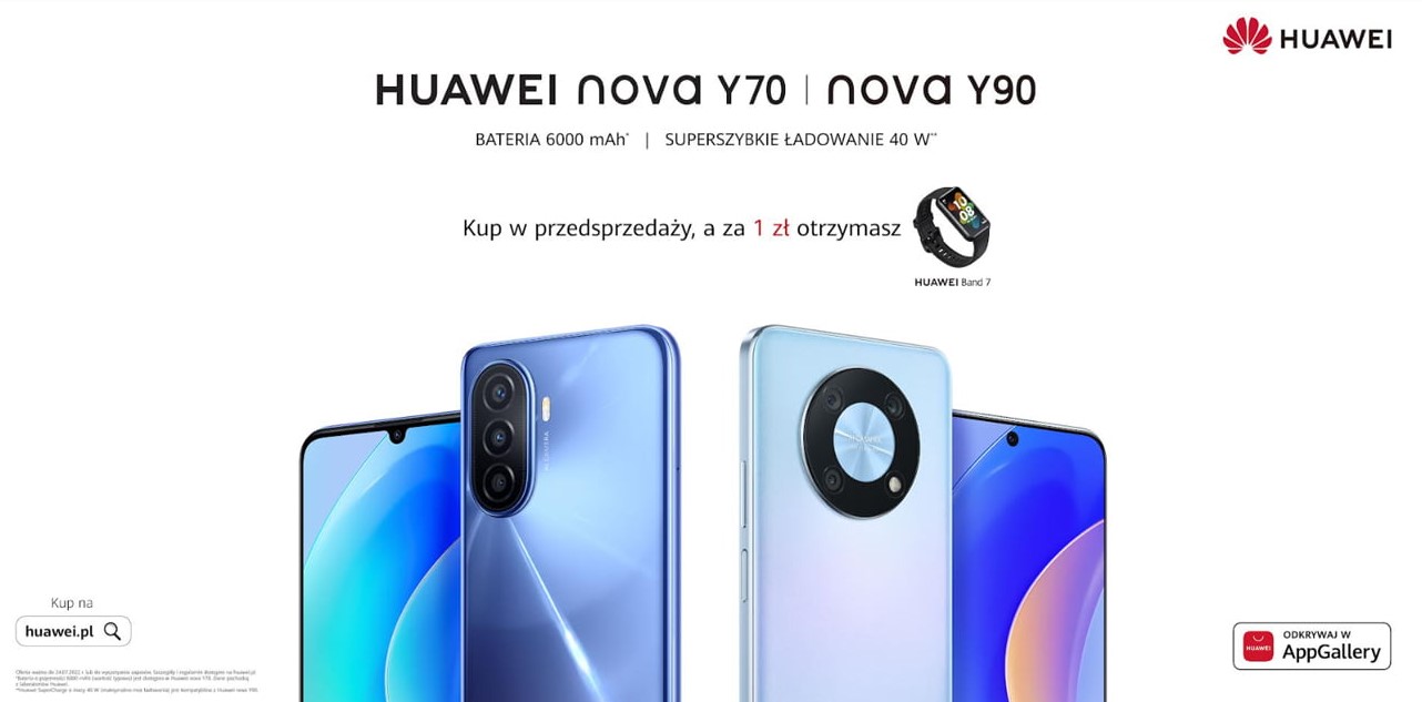 Huawei nova Y70 i nova Y90