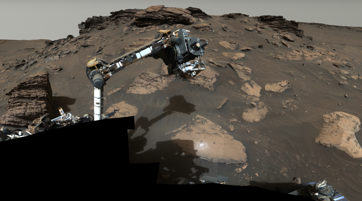 Perseverance podczas pobierania próbek na Marsie /Fot. NASA

