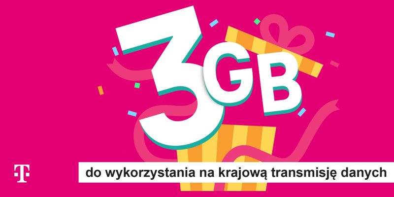 T-Mobile rozdaje klientom dodatkowe 3 GB mobilnego internetu. Można je odebrać w aplikacji