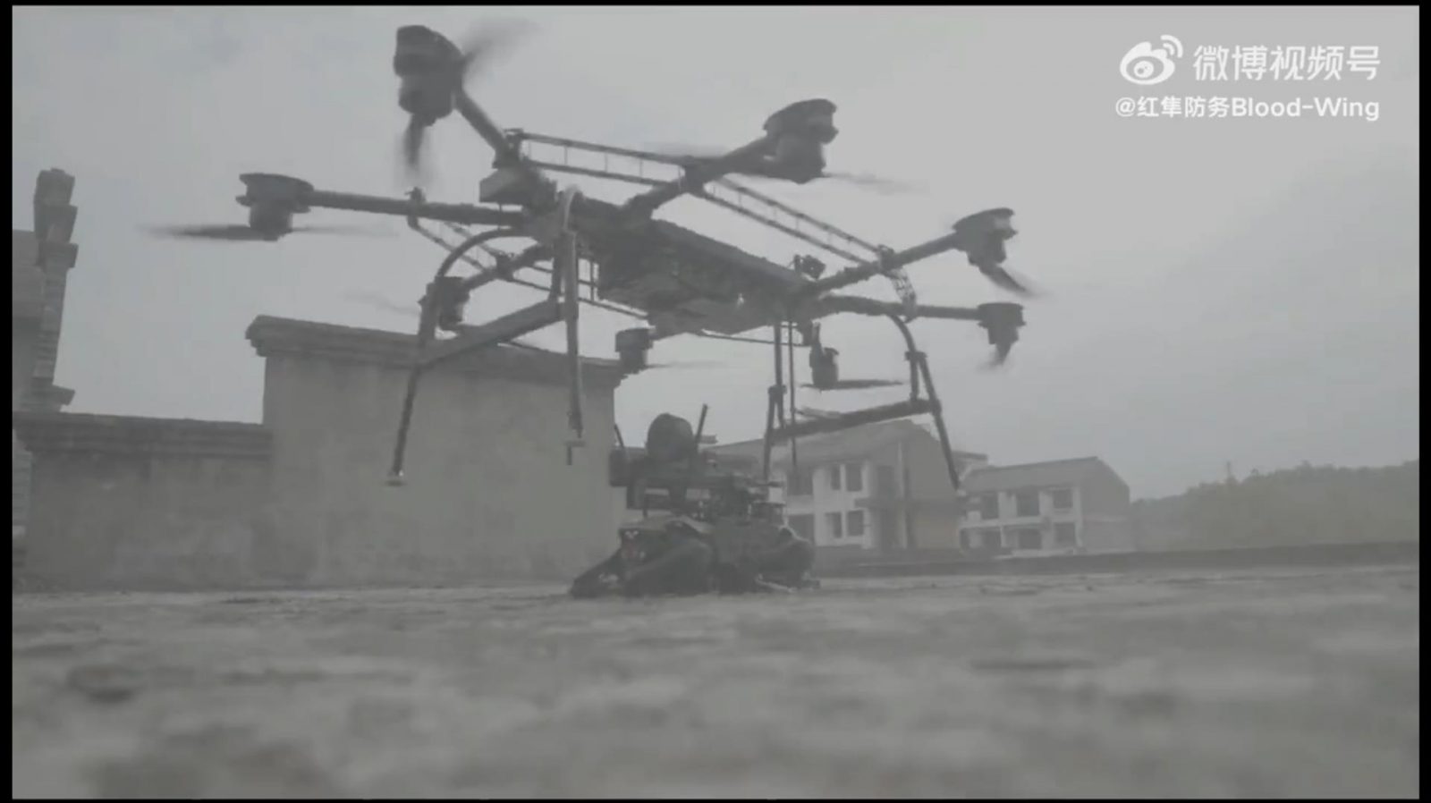 chińskie zrzuty zrobotyzowanych psów bojowych