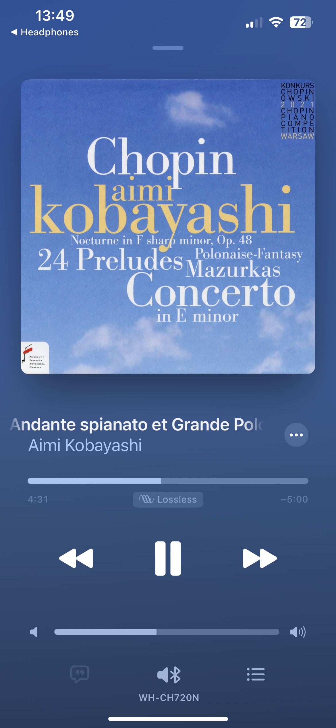 Sony WH-CN720N screenshot