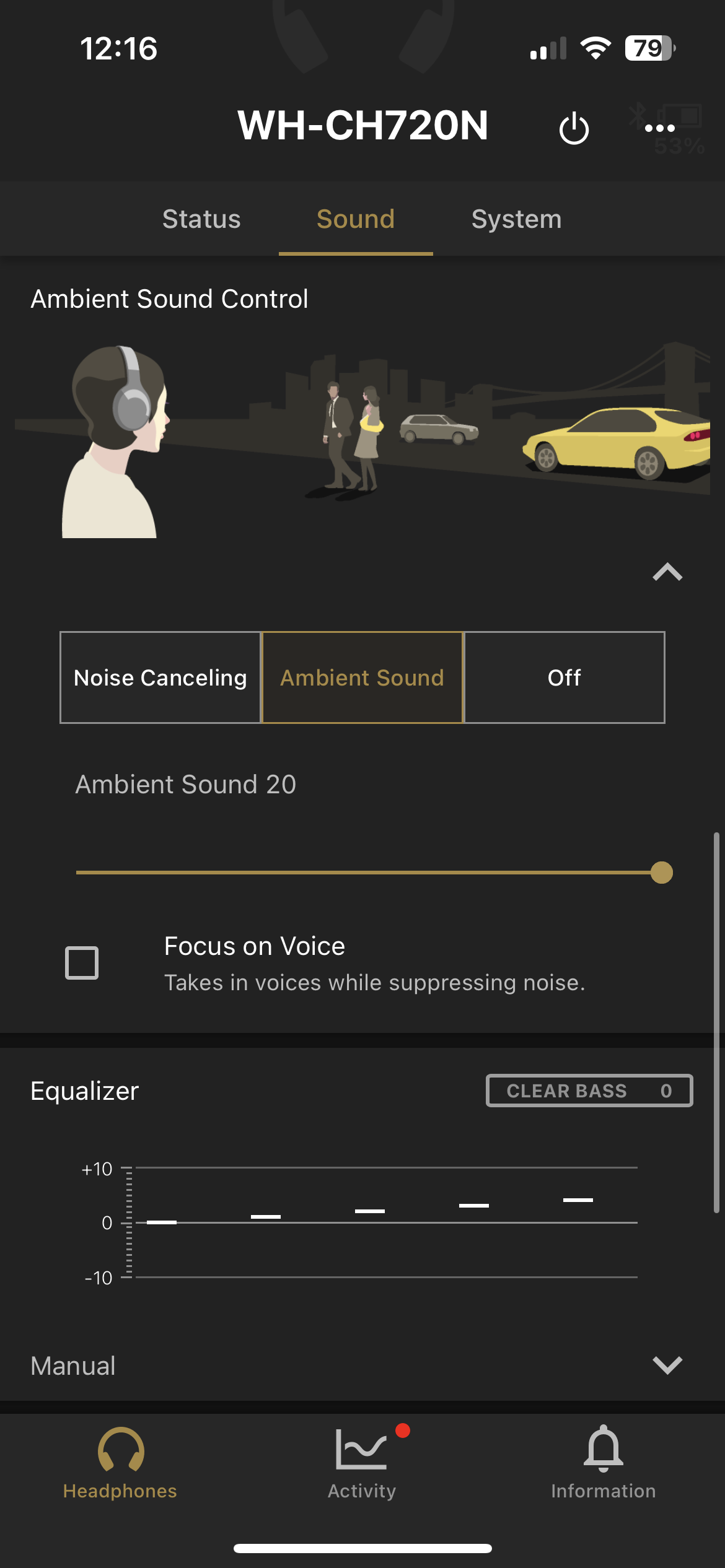 Sony WH-CN720N screenshot