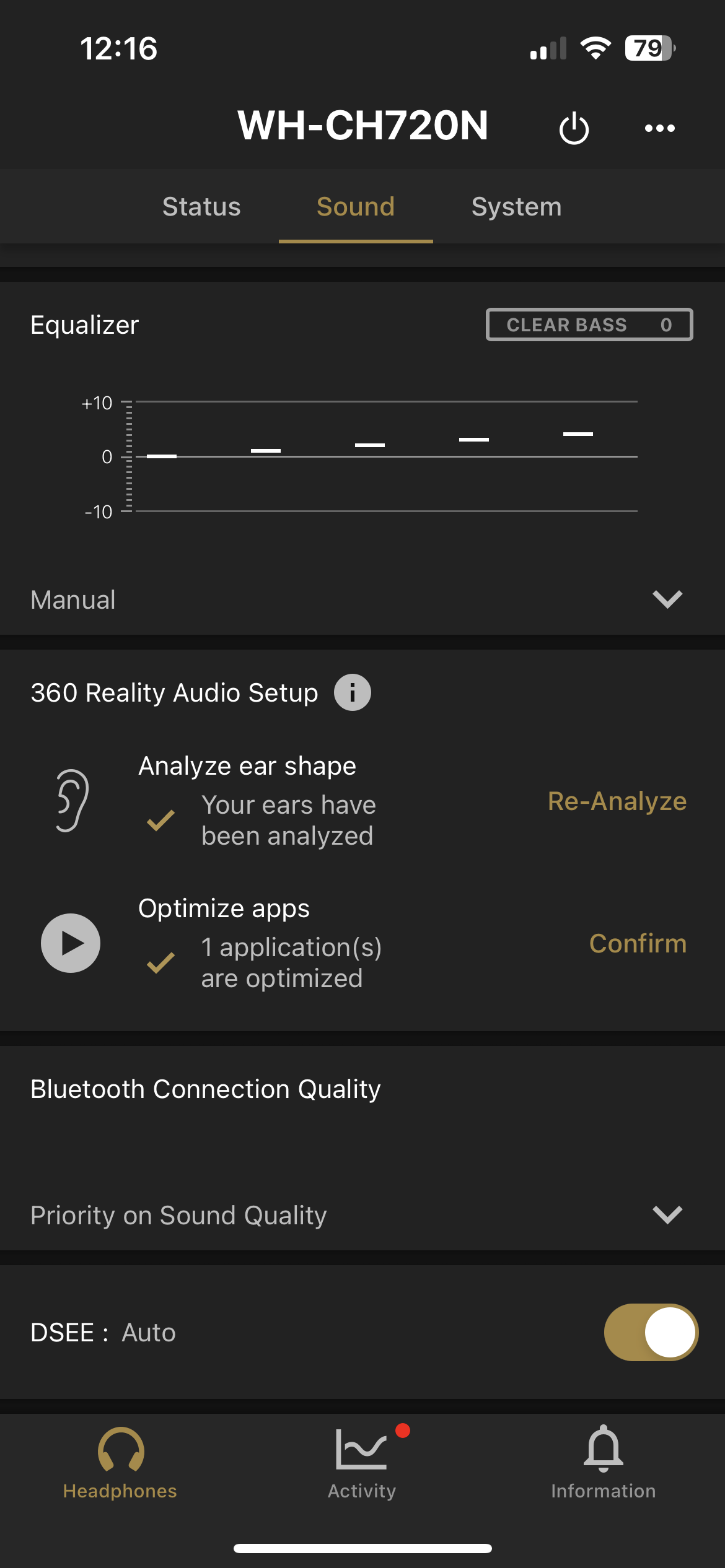 Sony WH-CN720N screenshot
