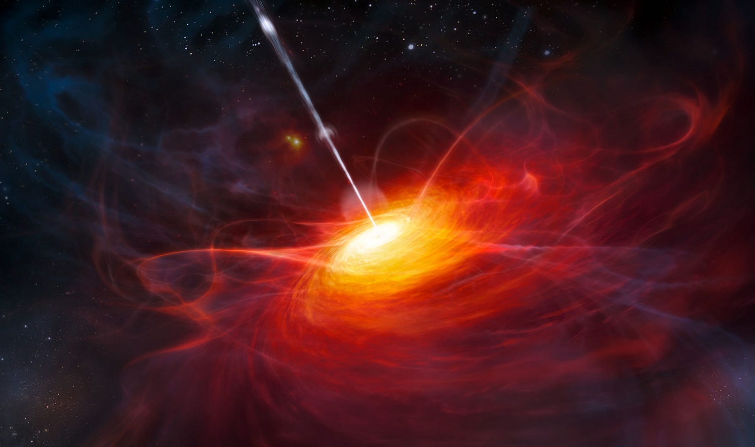 Three quasars make up one of the most massive objects known.  When did they originate?