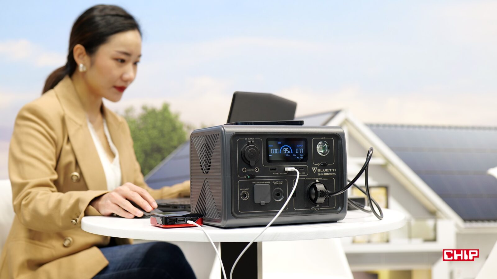 Bluetti EB3A podczas pracy