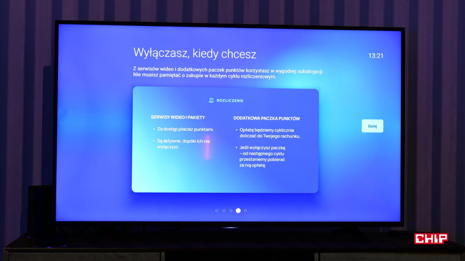 System punktów w abonamencie na telewizję Play