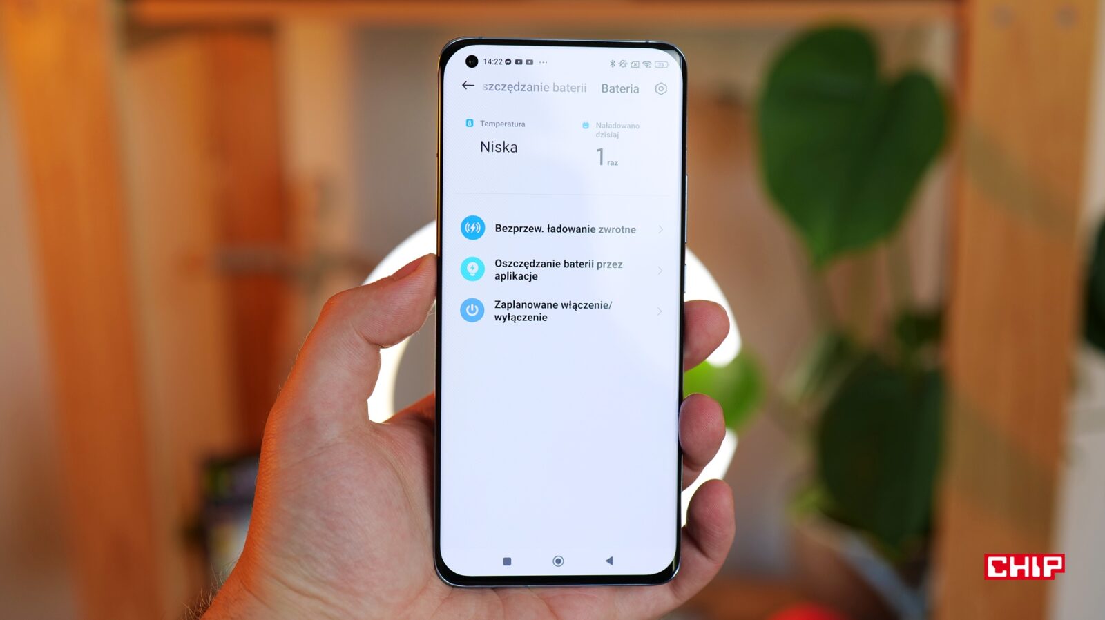 Informacje o stanie baterii w MIUI 14