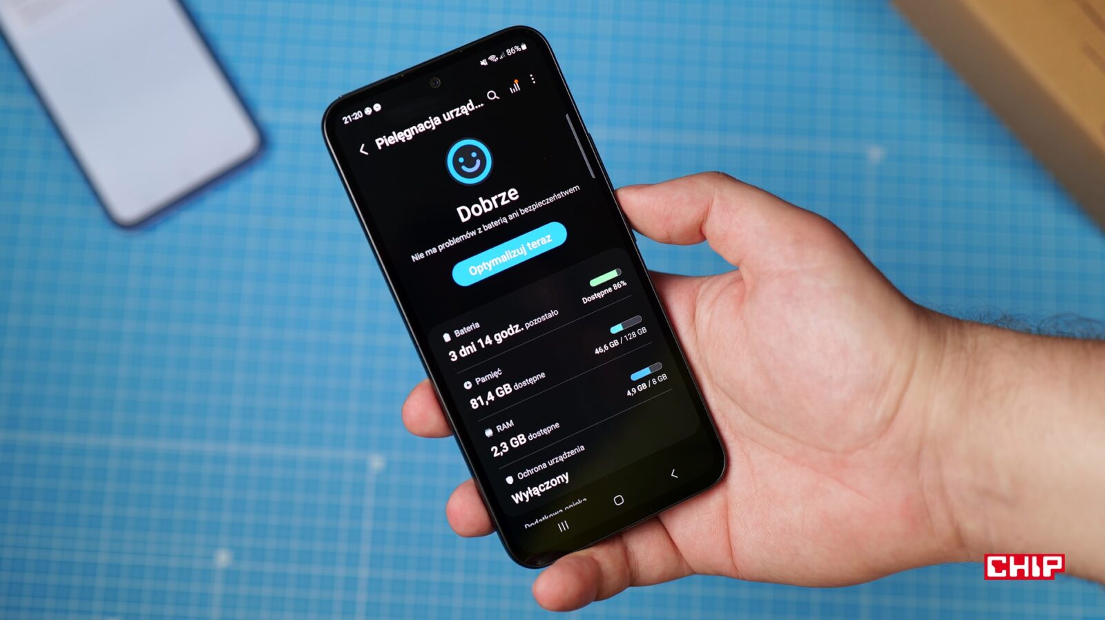 Ustawienia pielęgnacji urządzenia