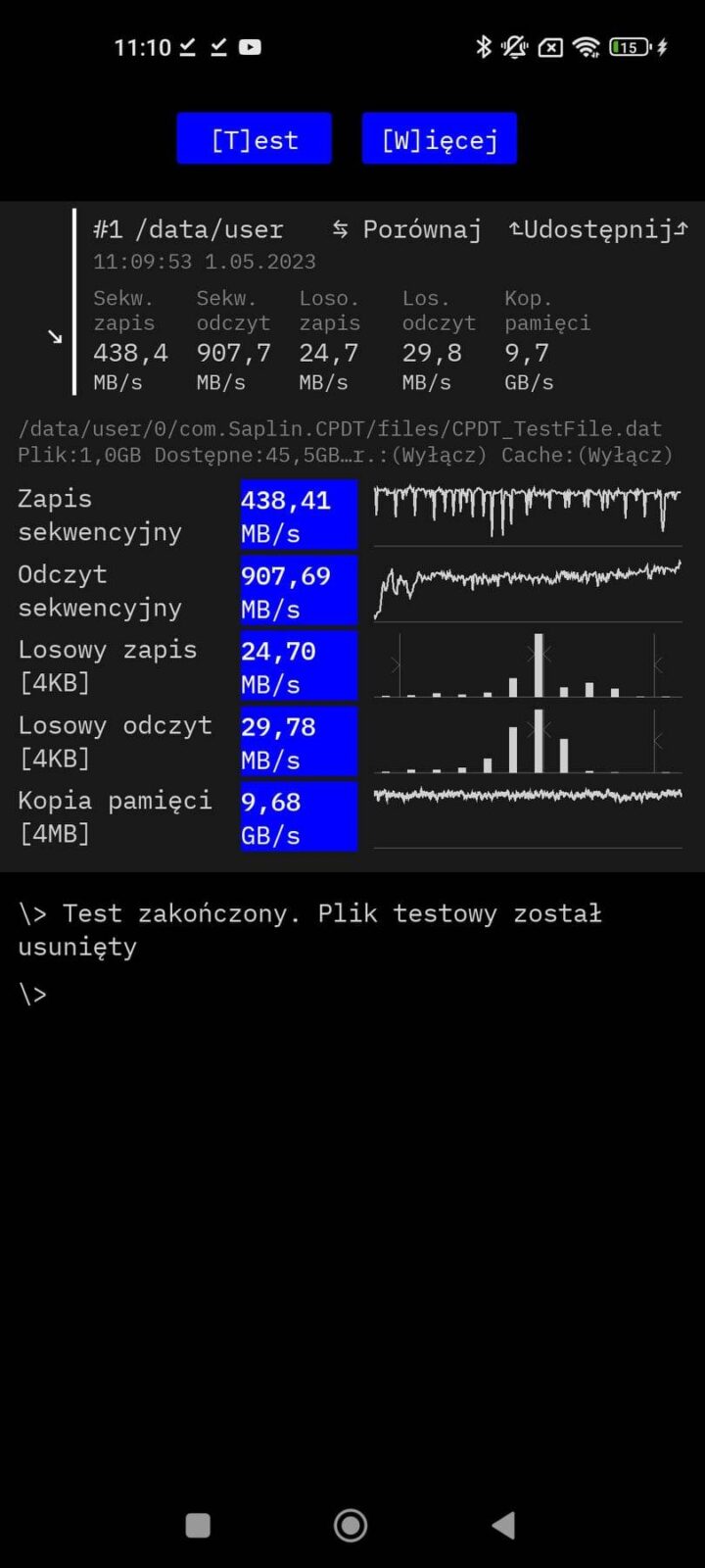Xiaomi Mi 11 - Cross Platform Disk Test