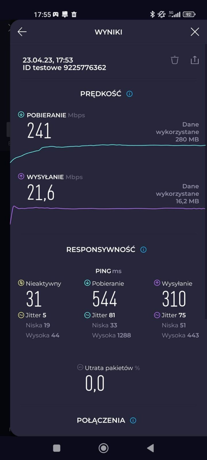 Xiaomi Mi 11 - Speedtest 5G