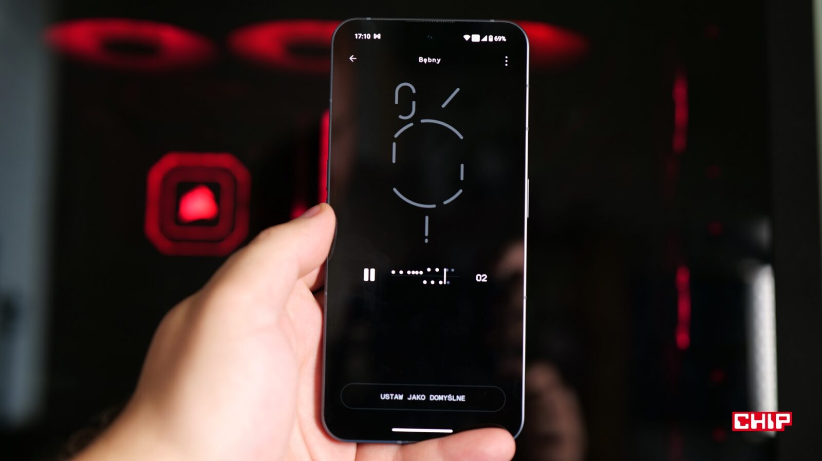 Aplikacja Kompozytor w Nothing Phone (2) - zapisywanie dzwonka