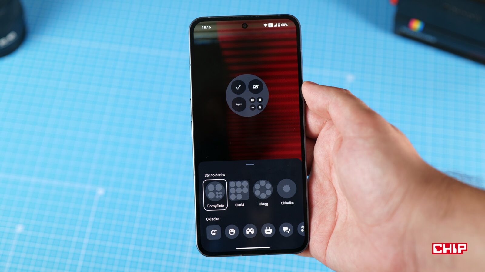 Wybór układu widżetów