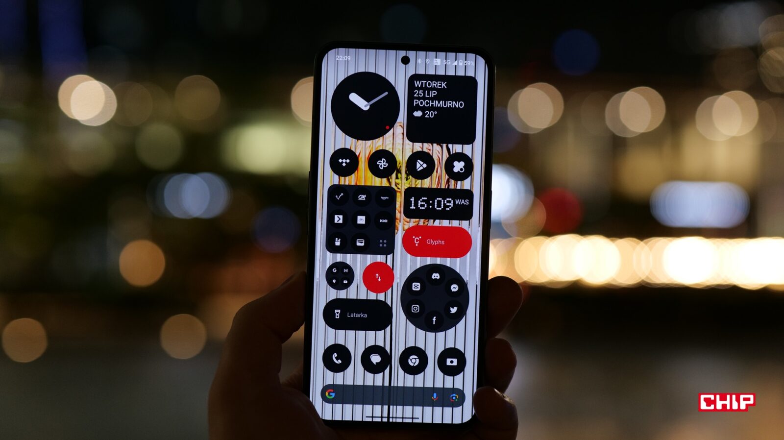 Interfejs Nothing OS