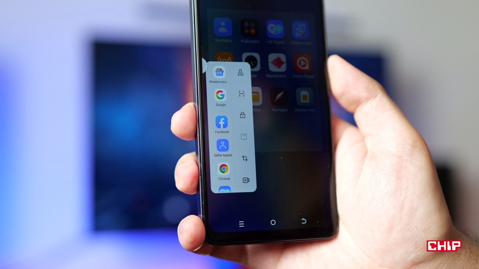 Pasek ze skrótami dostępny w każdym momencie