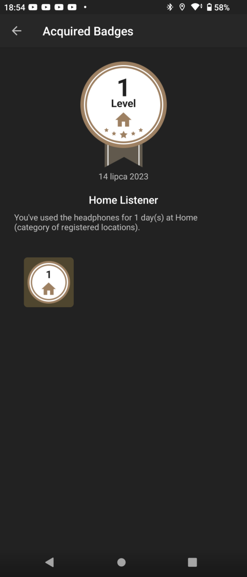 Szczegóły wyróżnienia za dane osiągnięcie