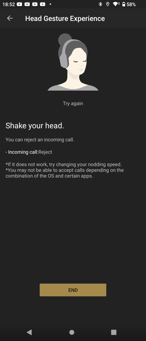 Sterowanie głową przez ruchy głową