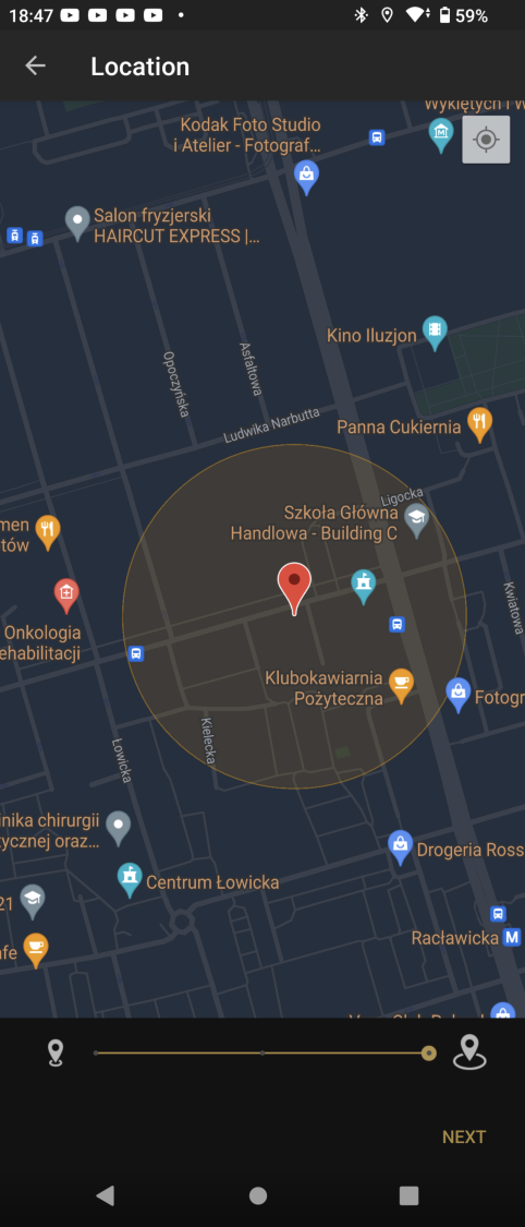 Adaptive Sound Control - określenie miejsca pobytu