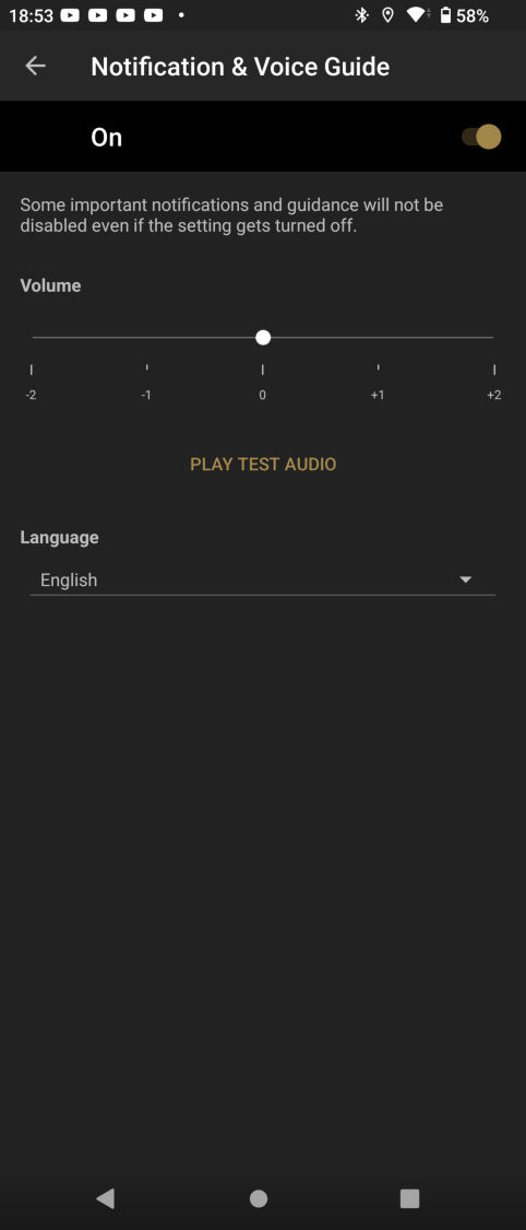 Powiadomienia głosowe na słuchawkach