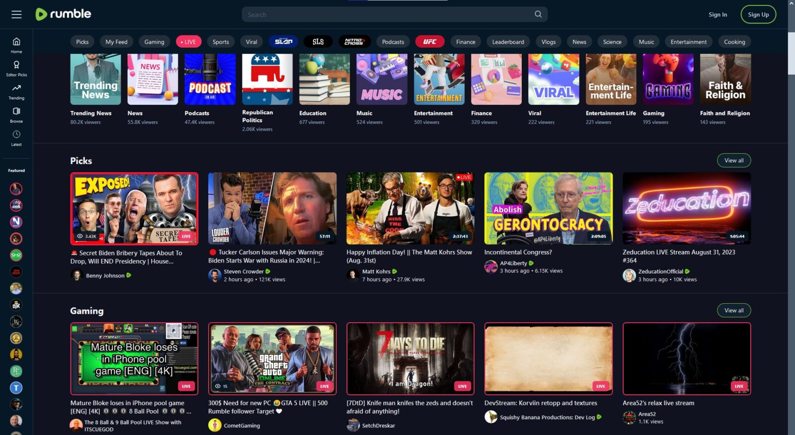 Rumble - alternatywa dla YouTube
