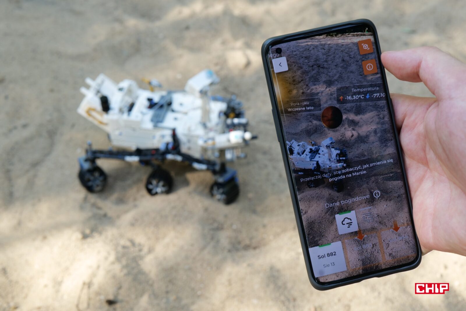 Dodatkowe atrakcje w aplikacji LEGO Technic AR