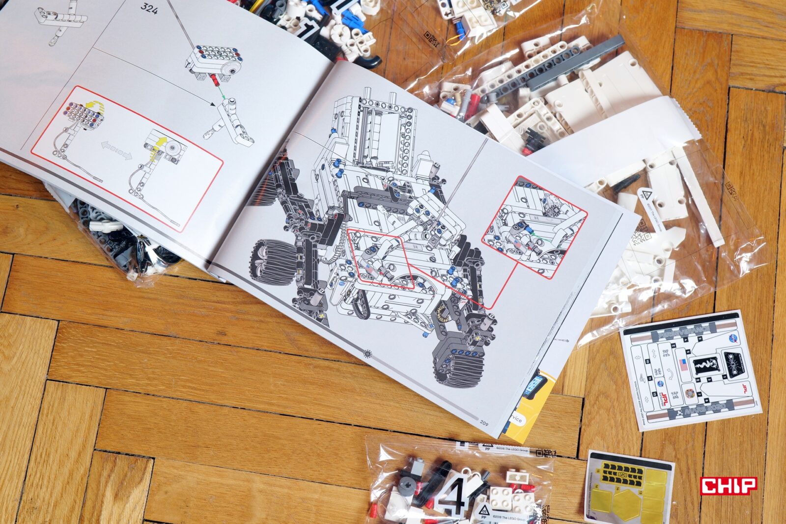 Strona z instrukcji LEGO Technic Perseverance