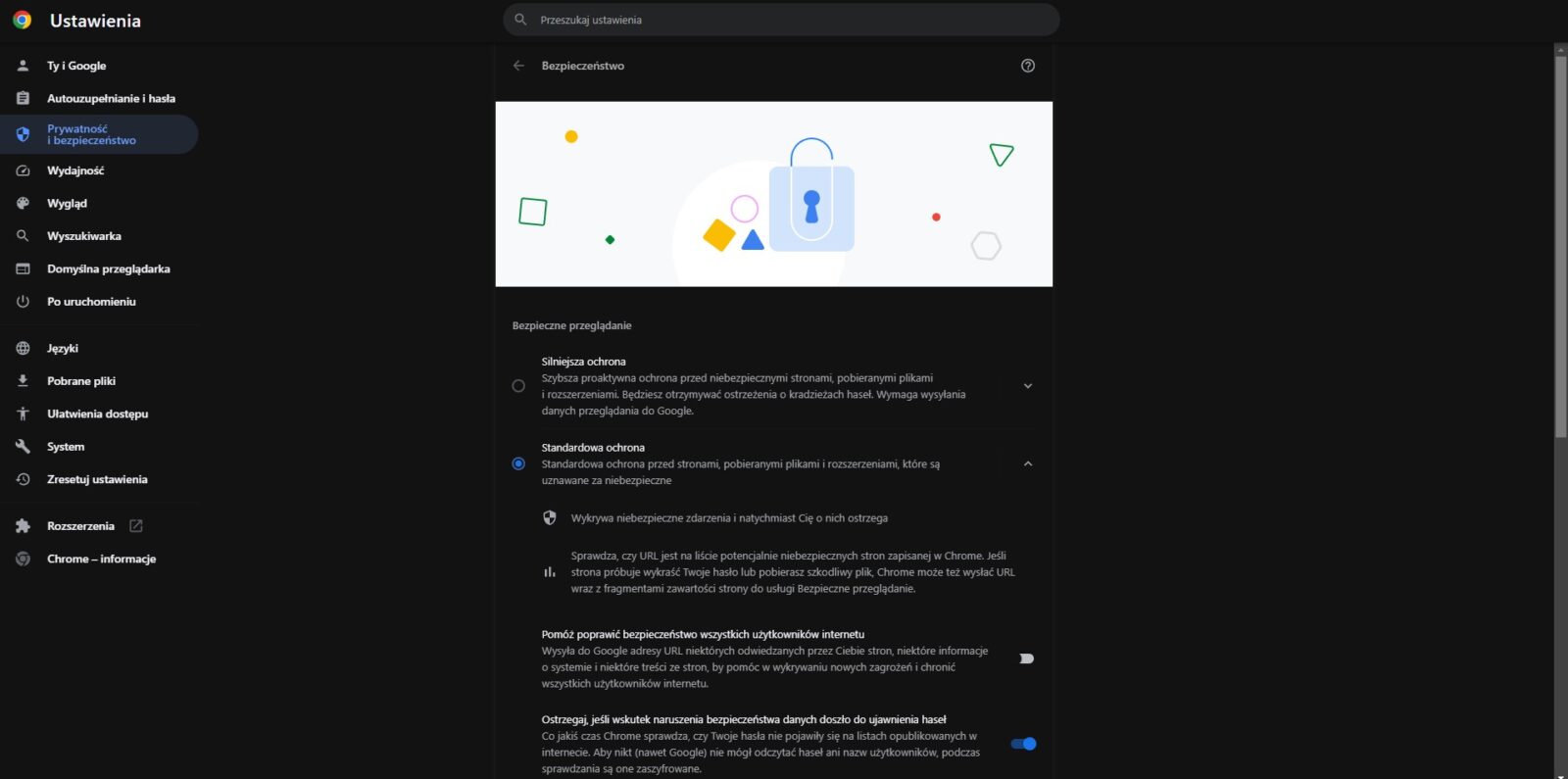 Chrome - zabezpieczenia