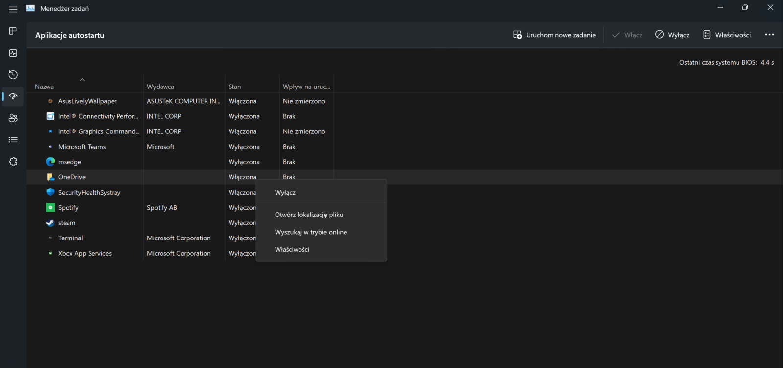 Menedżer Zadań Windows 11