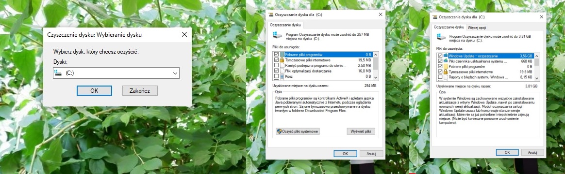 Windows - oczyszczanie dysku