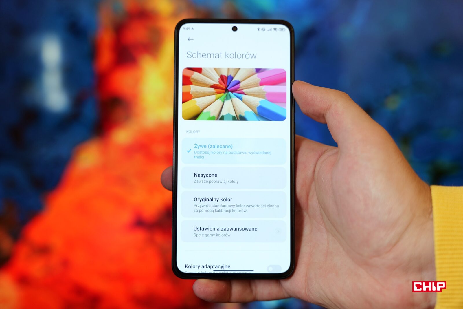 Gotowe ustawienia kolorów w Xiaomi 13T