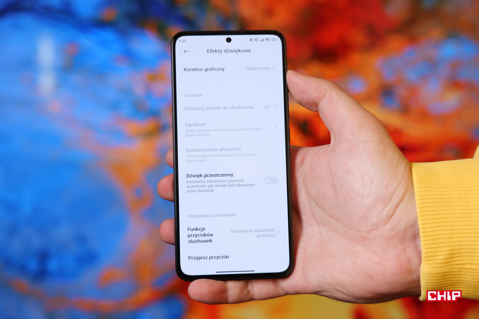 Dalsze ustawienia dźwięku