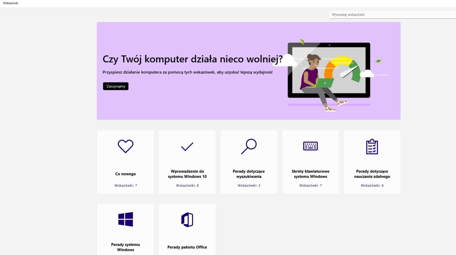 Wskazówki na Windows 10 i Windows 11