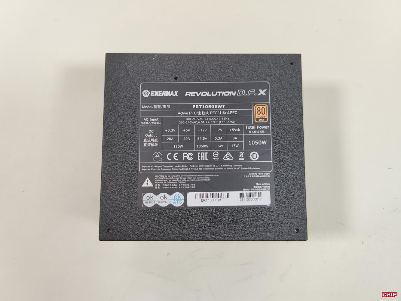 test Enermax Revolution D.F. X 1050W, recenzja Enermax Revolution D.F. X 1050W, opinia Enermax Revolution D.F. X 1050W