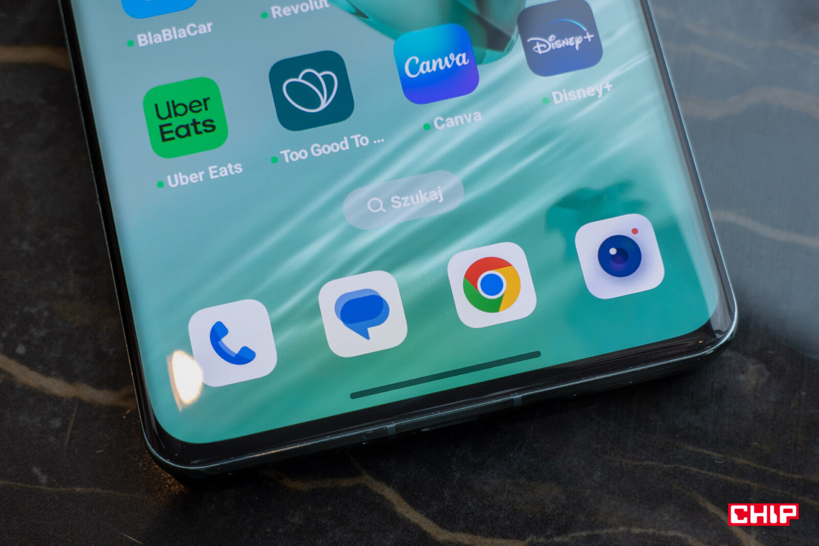 OnePlus 12 - dolna część ekranu