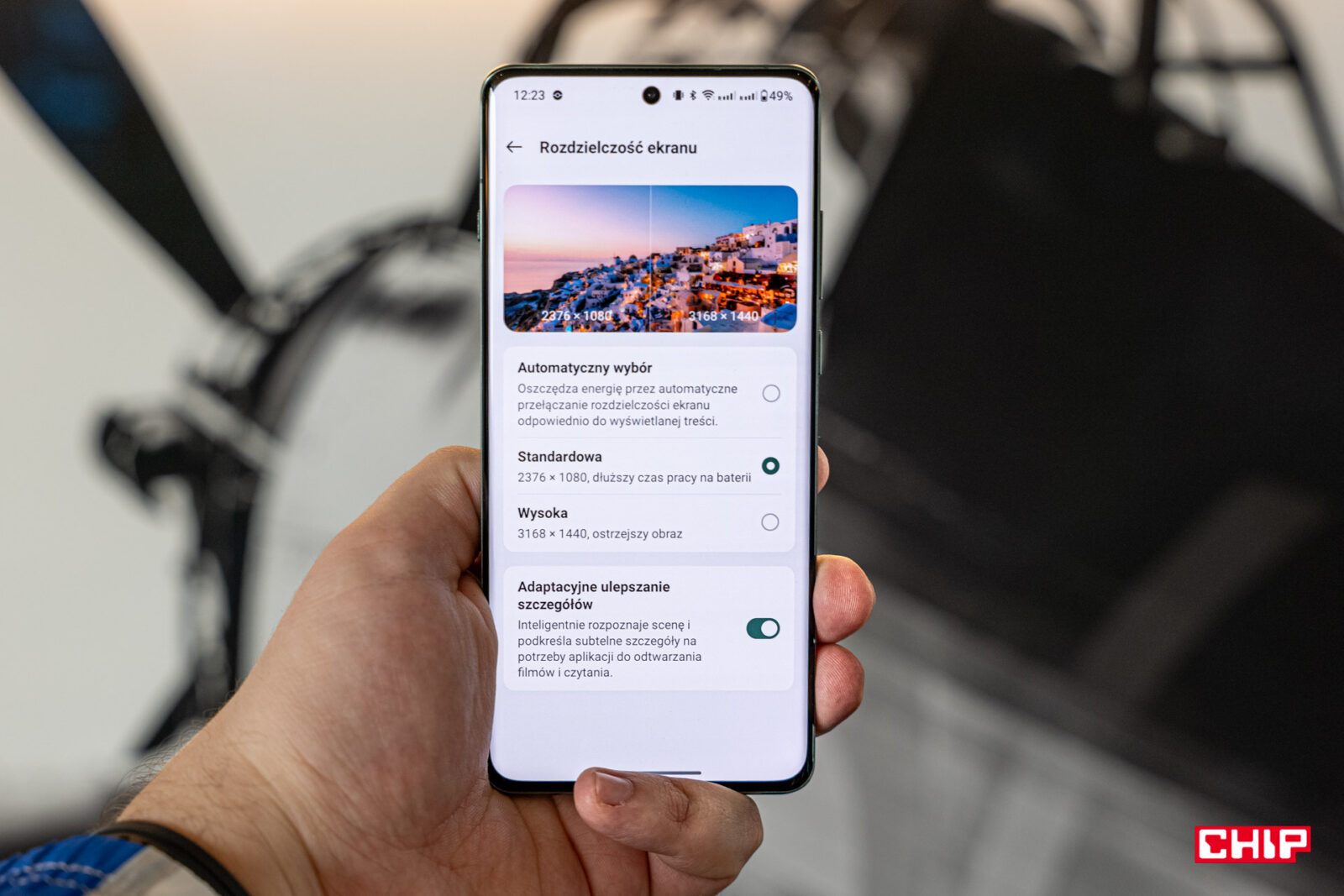 OnePlus 12 - Ustawienia rozdzielczości