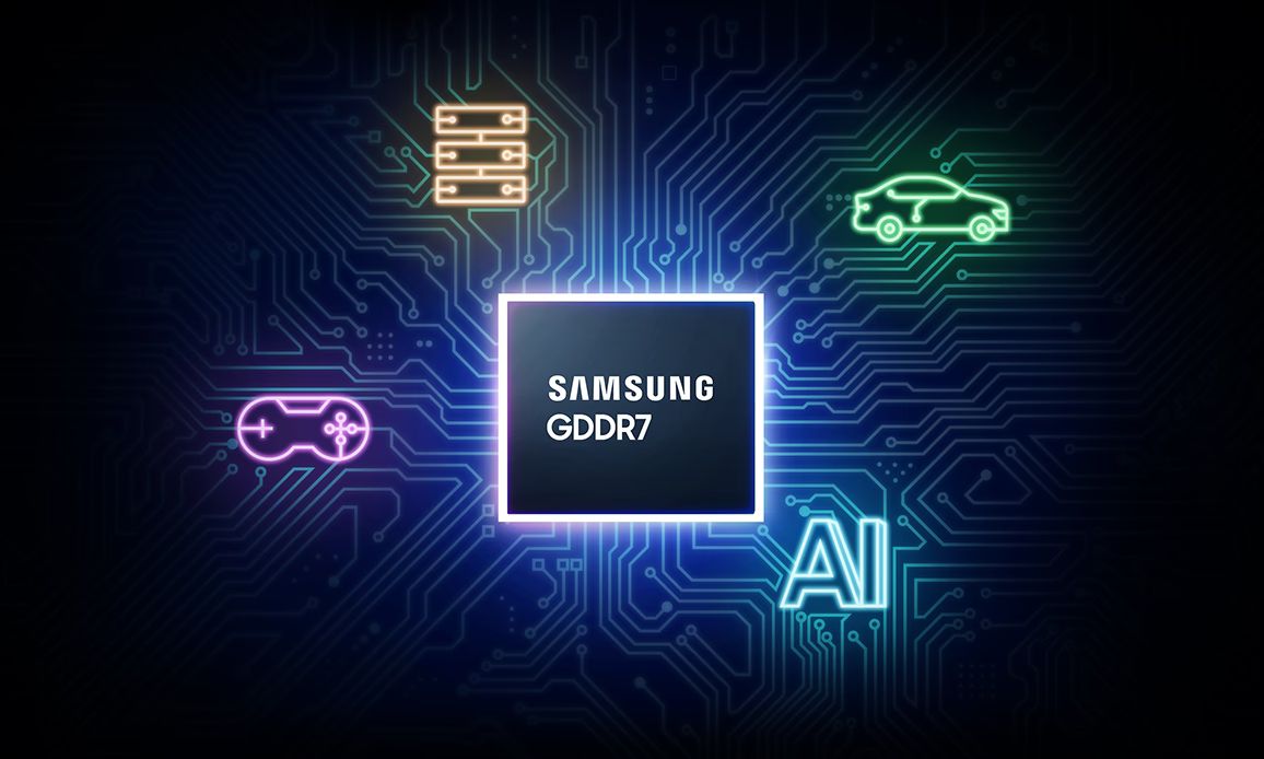 Samsung oficjalnie potwierdza pamięci GDDR7. Są stworzone dla next-genowych GPU