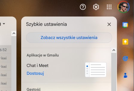 Gmail ustawienia