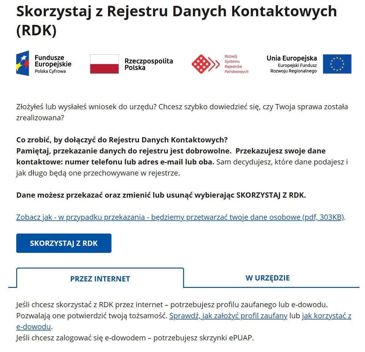 Rejestr Danych Kontaktowych