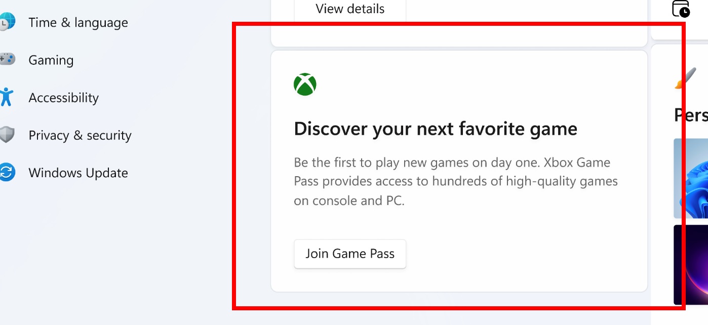 Xbox Game Pass.