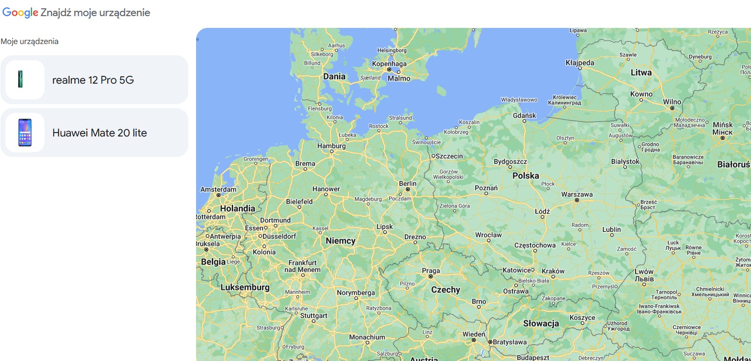 Android Znajdowanie urządzenia