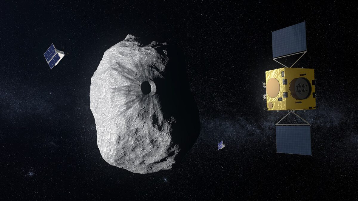 Jak uderzenie DART wpłynęło na strukturę asteroidów? Misja Hera poszukuje odpowiedzi