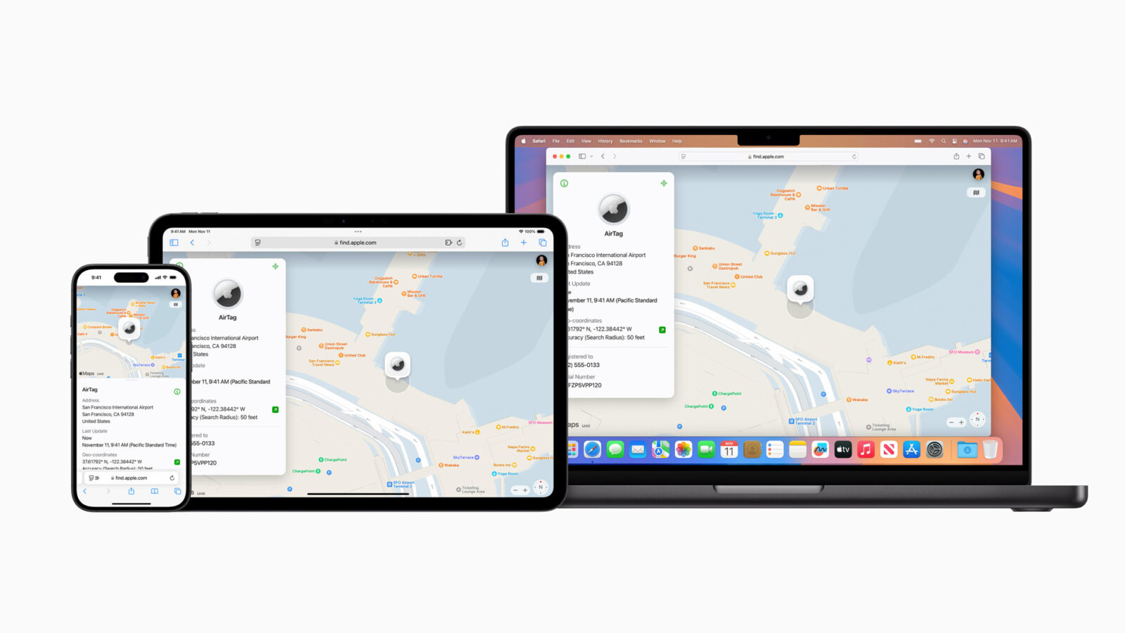 Apple Find My Znajdź Udostępnianie lokalizacji przedmiotu Share Item Location